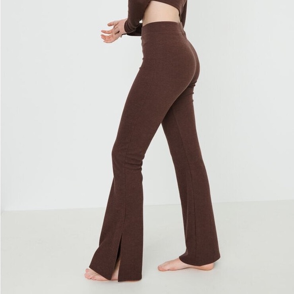 Garage Cloud 9 Ribbed Sleep Pants Brown S - Picture 2 of 9